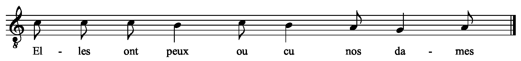 Refrain musical notation